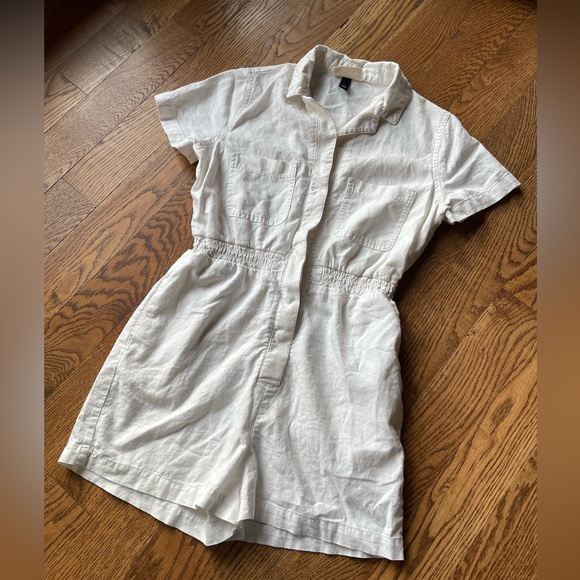 Universal Thread Pants - Universal Thread white linen blend romper